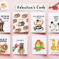 Scrungy Cat Valentines Day Card Funny – I Love You Orange Cat Gift- Funny Anniversary Gift for Husband - Liyana Studio Handmade