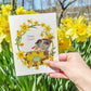Bird Funny Easter Cards For Kids - Gummy Worm Candy Easter Card - Liyana Studio Handmade Greeting Card