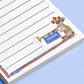 Medieval Bunny Conquer List Notepad - Funny To do List Note Pad - Cute Memo Pad Stationery Gifts- Handmade By Liyana Studio