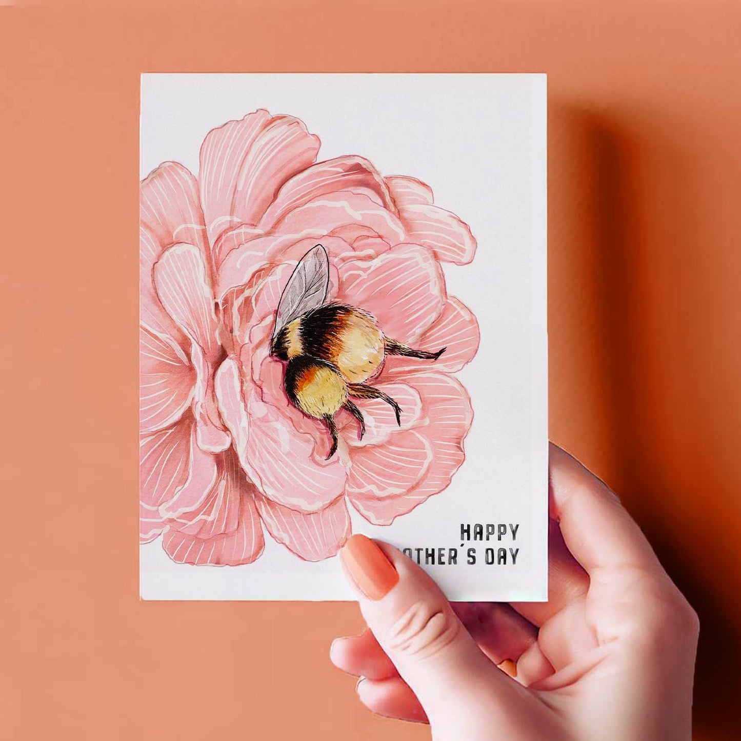 Mom Bee Floral Mother's Day Card