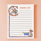 Medieval Bunny Conquer List Notepad - Funny To do List Note Pad - Cute Memo Pad Stationery Gifts- Handmade By Liyana Studio