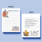 Knight's Manuscript medieval Notepad - Funny To do List Note Pad - Cute Memo Pad Stationery Gifts - Handmade By Liyana Studio
