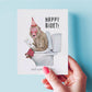 Bidet Funny Birthday Card - Happy Bidet And Warm Washes - Funny Poop Birthday Gifts - Liyana Studio Handmade Greeting