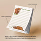 Daily Bull Sheet Notepad - Highland Cow Funny To do List Note Pad - Farm Animal Memo Pad Stationery Gifts- Handmade By Liyana Studio