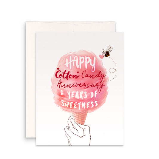 Cotton Candy 2nd Anniversary - Liyana Studio Greeting & Note Cards