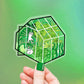 Greenhouse Cat Transparent Sticker - Liyana Studio Decorative Stickers