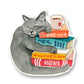 Book Lover Cat - Liyana Studio Decorative Stickers