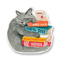 Book Lover Cat - Liyana Studio Decorative Stickers