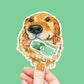 Cash Retriever Dog Sticker - Liyana Studio Decorative Stickers