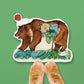 Farmers Market Bear - Liyana Studio Decorative Stickers
