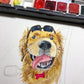 Golden Retriever Retirement Cards For Men - Road Trip Adventure Begins Congratulations Card For Coworker