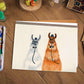 Funny Llama Gay Wedding Card For Groom And Groom, Funny Wedding Cards For Gay Couple