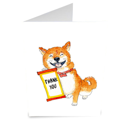 Shiba Inu Funny Thank You Cards Set - Doge Meme Cards Funny