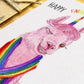 Absolute Fabulous Sassy Llama Birthday Cards For Him, Rainbow Unicorn Alpaca Bday Card For Her, LGBT Gay Pride Funny Birthday Cards Of Love