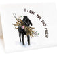 Pitbull Dog Love Card - Pitbull Mom Valentines Day Card For Her - I Love You A Bunch Dog Lover Gifts From The Dog