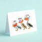 Pelican Birds Birthday Card