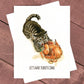 Thanksgiving Cards - Tabby Cat Steals Thanksgiving Turkey