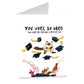 You Work So Hard Funny Graduation Cards From The Cat, Funny Cat Lover Grad Cards Congratulations, Class Of 2020 Gift