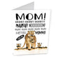 Funny Lion Mom Card, I Love You Mum, Funny Mom Card From Baby Lions, Funny Mother's Day Card, Mom Birthday Card, Mom Love You Card For Wife