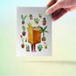 Happy New Home For More Plants Card, Cute Houseplant Card, Funny Housewarming Card For Friends, New Home Gift, Plant Lady Cat Lover Gift