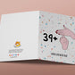 Offensive 40th birthday card, Funny Birthday Cards For Best Friends, Rude Forty Bday Cards For Her, Happy Birthday Of 40 Middle Finger Swear