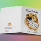 Personalized Birthday Card From Dog - Golden Retriever Dogs Gifts - Happy Birthday To My Favorite Human Being