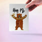 Quarantine Grizzly Bear Hug Card - Thinking Of You Gift