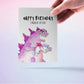 Godzilla Birthday Card Funny Unicorn Birthday Gifts