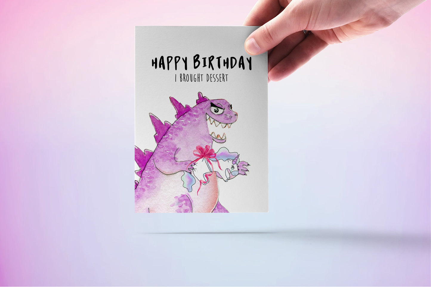 Godzilla Birthday Card Funny Unicorn Birthday Gifts