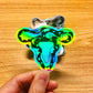 Dont Tread On Me Uterus Sticker - Holographic Uterus Sticker - Snake Decal - Feminist Female Empowerment Art
