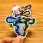Dont Tread On Me Uterus Sticker - Holographic Uterus Sticker - Snake Decal - Feminist Female Empowerment Art