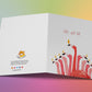 Funny Flamingos Hanukkah Card - Let's Get Lit