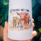 Vegan Sticker - Friends Not Food Animal Rights - Vegan Gifts Herbivore Stickers - Barn Farm Animals Llama Chicken Cow Goat Alpaca Sheep