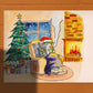 Quarantine Christmas Card Funny - Deck The Halls Cat Christmas Cards