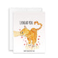 Funny Cat Valentines Card For Husband - Orange Cat Knead Your Love
