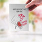 Pregnant Mom To Be Valentines Card For Husband - Expecting Dad Valentines Day Gift From Wife - Lil Human Bean Baby Cards