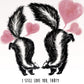 Fart Skunks Funny Valentines Card For Boyfriend - Love Is In The Air -  Valentines Day Gift For Him