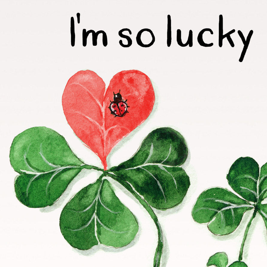 Lucky Clovers Valentines Card For Boyfriend - I'm So Lucky To Have Found  You - Galentines Day Card For Best Friend - Friendship Gifts – Liyana Studio