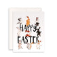 Bunny Dance Funny Easter Card Set - Happy Easter Cards Pack For Kids - Watercolor Spring Greeting Cards For Friends