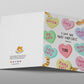 Heart Candy Cat Valentines Card For Boyfriend - I Love You More Than Cats - Orange Cat Lover Gift From Girlfriend