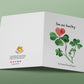 Lucky Clovers Valentines Card For Boyfriend - I'm So Lucky To Have Found You - Galentines Day Card For Best Friend - Friendship Gifts