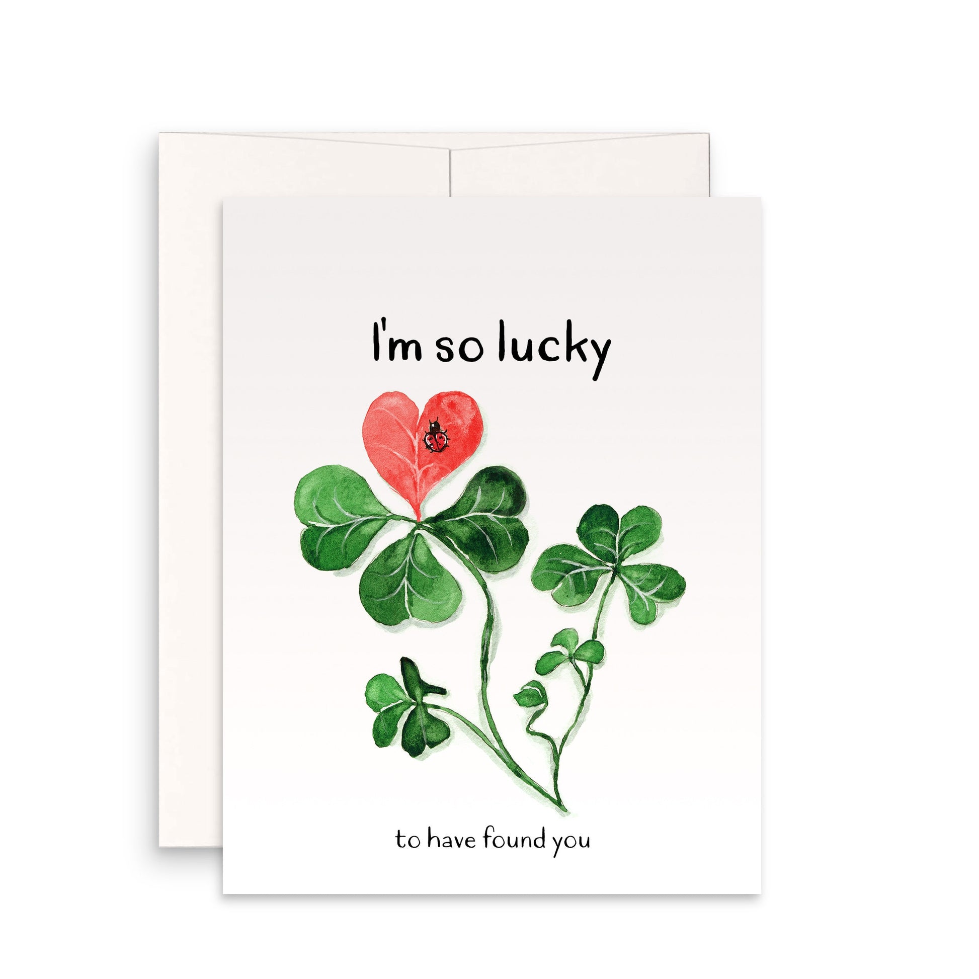 Lucky Clovers Valentines Card For Boyfriend - I'm So Lucky To Have Found  You - Galentines Day Card For Best Friend - Friendship Gifts – Liyana Studio