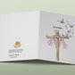 Butterfly Cross Easter Cards Set - He Is Risen Religious Easter Cards Handmade