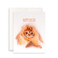 Funny Bunny Ears Cat Easter Cards - Hoppy Easter Cards Pack For Cats Lover - Watercolor Spring Greeting Card Set For friends