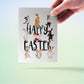 Bunny Dance Funny Easter Card Set - Happy Easter Cards Pack For Kids - Watercolor Spring Greeting Cards For Friends