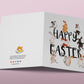 Bunny Dance Funny Easter Card Set - Happy Easter Cards Pack For Kids - Watercolor Spring Greeting Cards For Friends