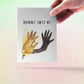 Rabbit Friendship Cards - Shadow Puppet Bunny Says Hi - Funny Easter Card Pack