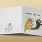 Rabbit Friendship Cards - Shadow Puppet Bunny Says Hi - Funny Easter Card Pack