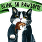 Funny Thank You Cards From Cat - Tuxedo Cats Appreciation Gift For Friends