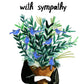 Flowers Sympathy Card - Thinking of You Card - There Are No Words